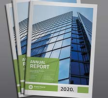 indesign模板－企业年度报告手册(32页/2种规格/EPS图标文件)：Info Annual Report